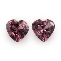 1.10&nbsp;Ct.Tw.Total Carat Weight Pinkish Purple Sapphire Pair from Ceylon (Sri Lanka) Video