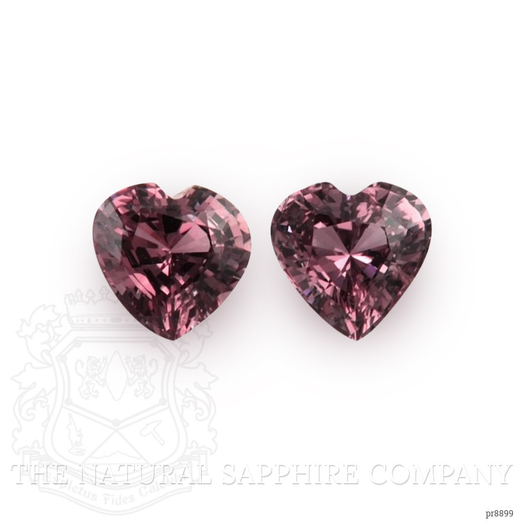 1.10 Ct.Tw. Pinkish Purple Sapphire Pair from Ceylon (Sri Lanka)