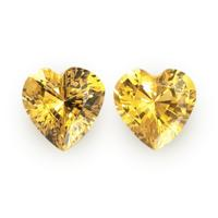1.06&nbsp;Ct.Tw.Total Carat Weight Yellow Sapphire Pair from Ceylon (Sri Lanka) Video