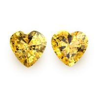 1.02&nbsp;Ct.Tw.Total Carat Weight Yellow Sapphire Pair from Ceylon (Sri Lanka) Video