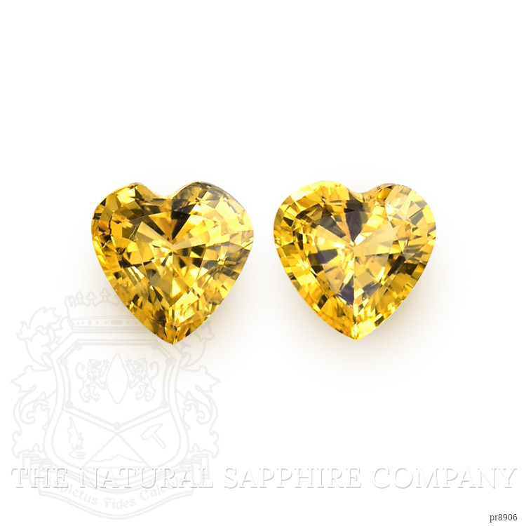 1.02 Ct.Tw. Yellow Sapphire Pair from Ceylon (Sri Lanka)