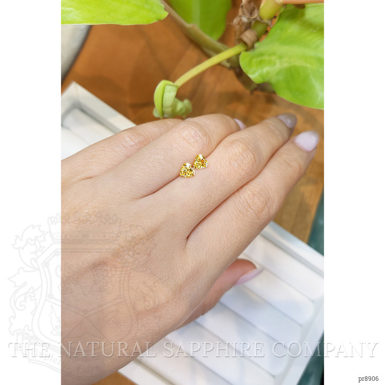 1.02 Ct.Tw. Yellow Sapphire Pair from Ceylon (Sri Lanka)