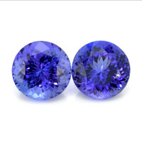 10.09 Ct.Tw. Round Tanzanite Pair