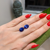7.50 Ct.Tw.Total Carat Weight Tanzanite Pair from Tanzania Life Style