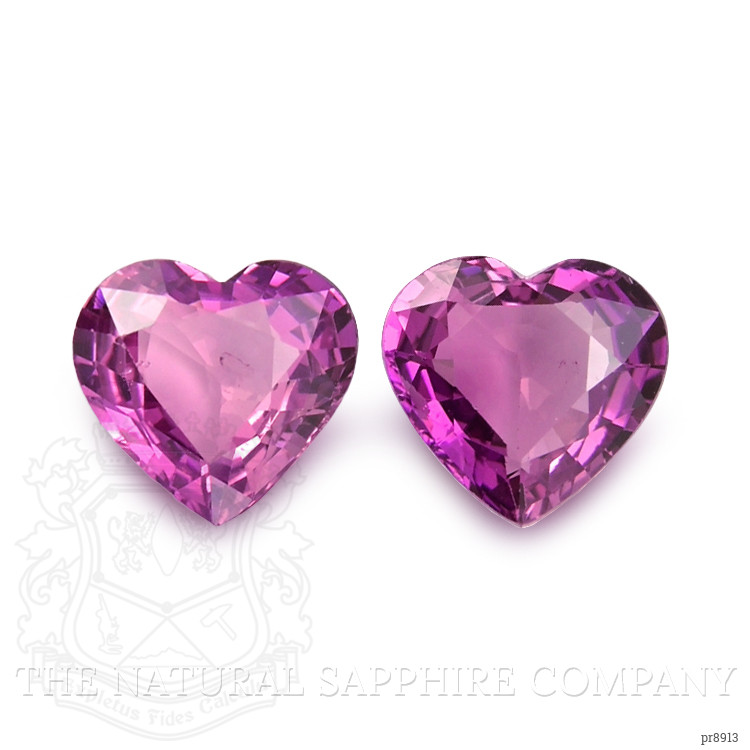 3.68 Ct.Tw. Purple Sapphire Pair from Ceylon (Sri Lanka)
