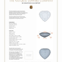 3.68 Ct.Tw.Total Carat Weight Sapphire Pair from Ceylon (Sri Lanka) 3 D Scan Report
