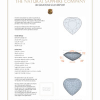 3.68 Ct.Tw.Total Carat Weight Sapphire Pair from Ceylon (Sri Lanka) 3 D Scan Report