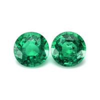 3.42 Ct.Tw.Total Carat Weight Emerald Pair from Zambia Video