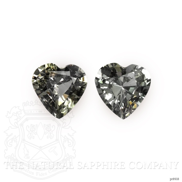 0.88 Ct.Tw. Grey Sapphire Pair from Ceylon (Sri Lanka)