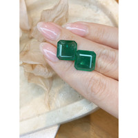 14.30 Ct.Tw.Total Carat Weight Emerald Pair from Zambia Life Style
