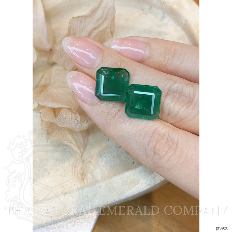 14.30 Ct.Tw. Emerald Pair from Zambia