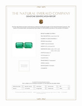 11.27 Ct.Tw.Total Carat Weight Emerald Pair from Zambia Scan Report