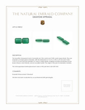 20.66 Ct.Tw.Total Carat Weight Emerald Pair from Zambia Appraisal