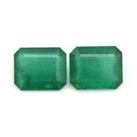 20.66 Ct.Tw.Total Carat Weight Emerald Pair from Zambia Video