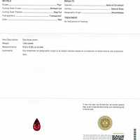 3.07 Ct.Tw.Total Carat Weight Ruby Pair from Mozambique Scan Report