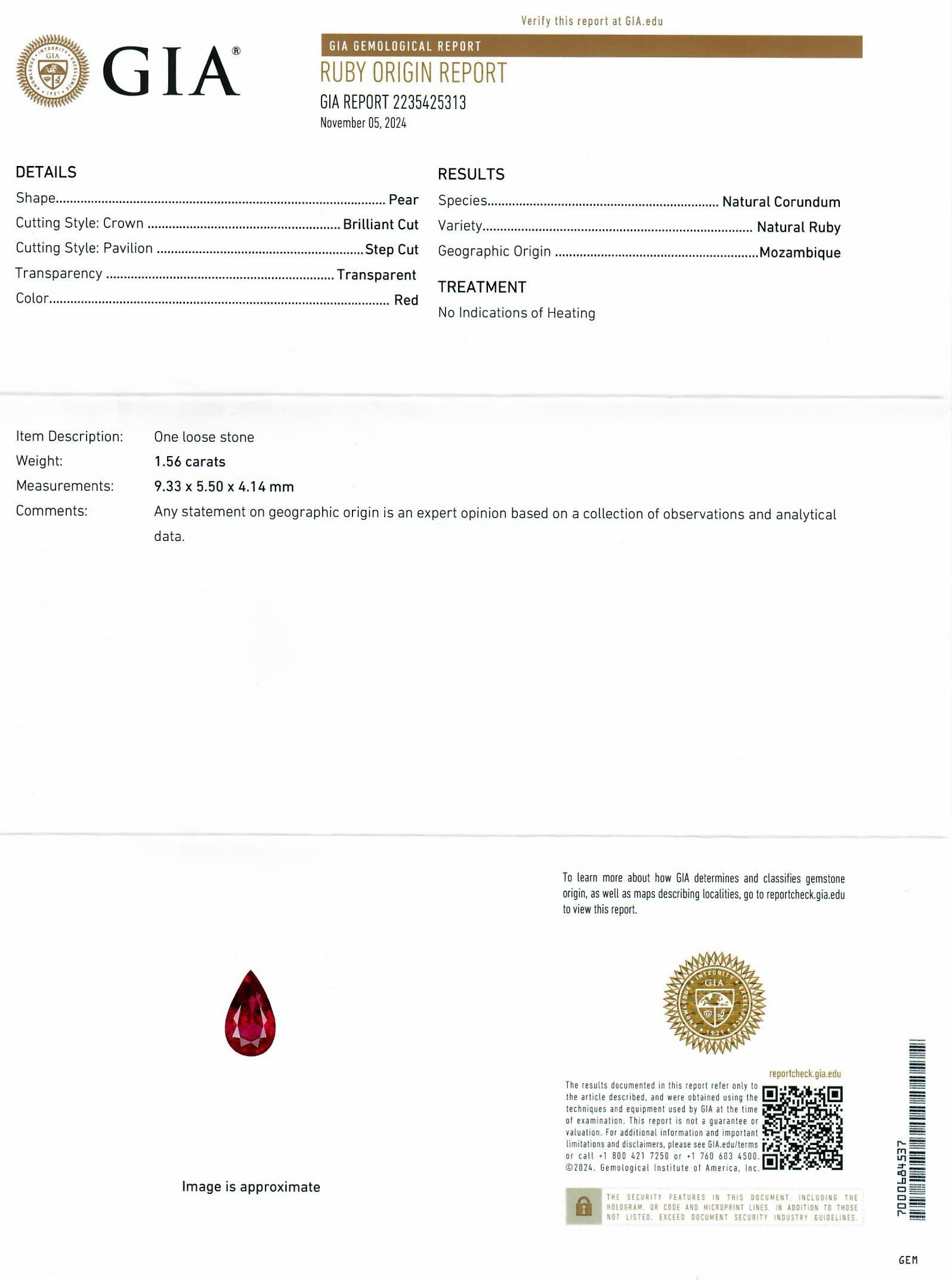 3.07 Ct.Tw. Ruby Pair from Mozambique