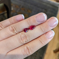 3.07 Ct.Tw.Total Carat Weight Ruby Pair from Mozambique Life Style