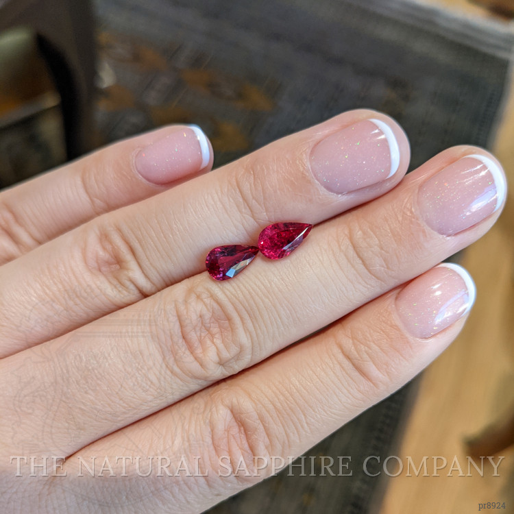 3.07 Ct.Tw. Ruby Pair from Mozambique