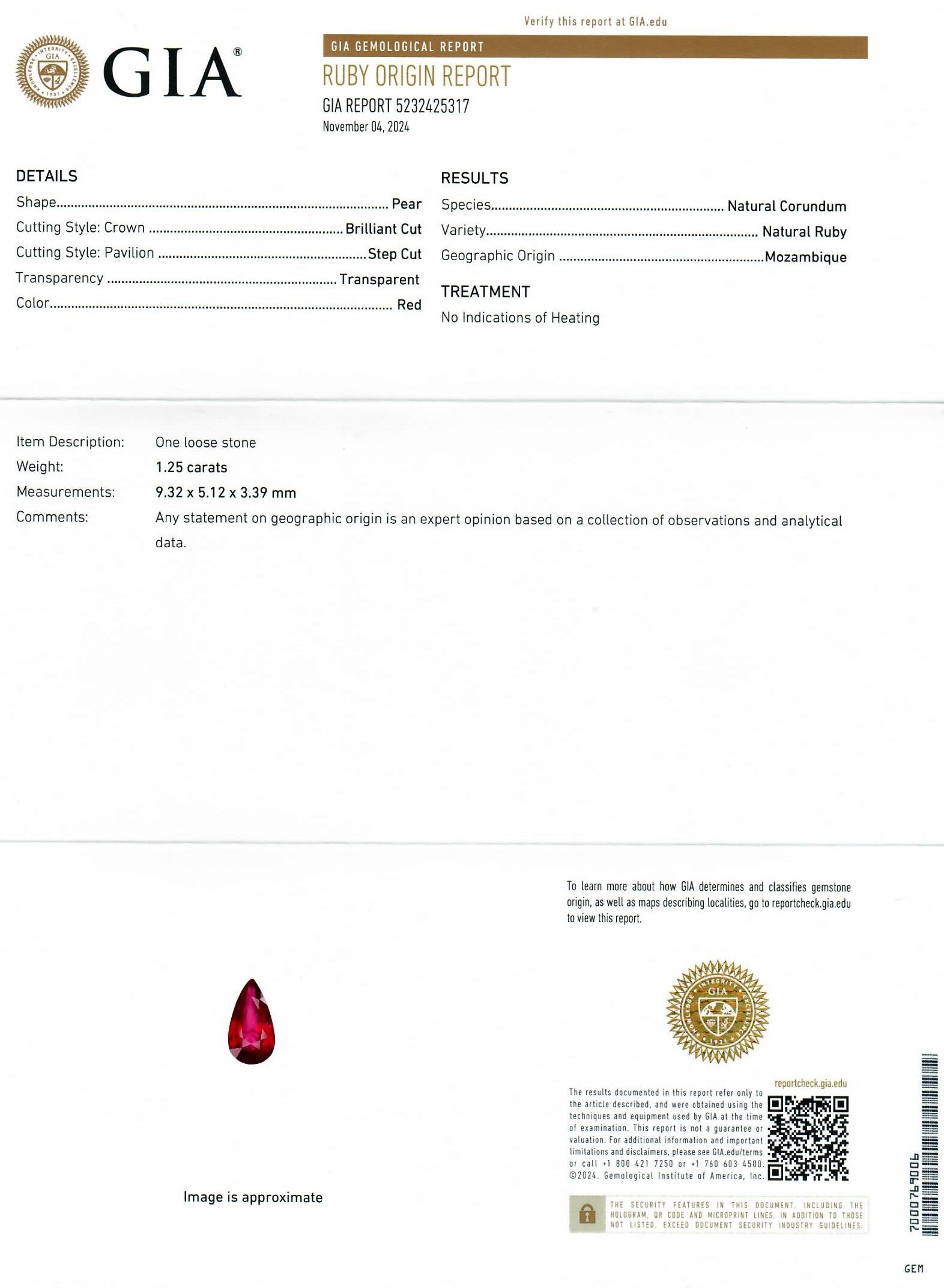 2.46 Ct.Tw. Ruby Pair from Mozambique