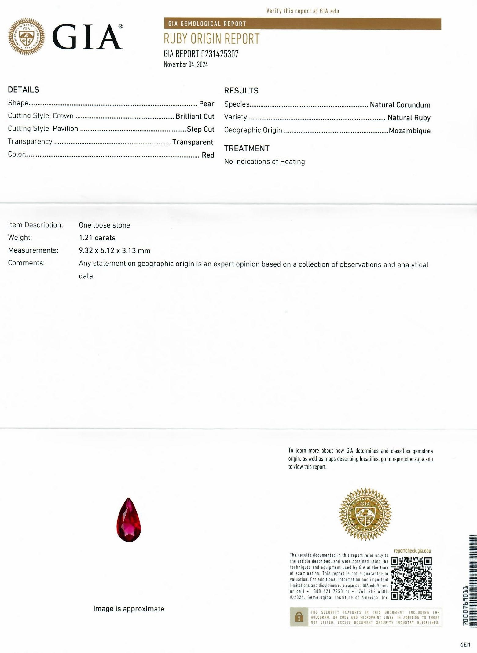 2.46 Ct.Tw. Ruby Pair from Mozambique