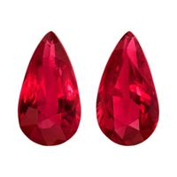 2.46 Ct.Tw.Total Carat Weight Ruby Pair from Mozambique Video