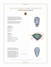 2.46 Ct.Tw.Total Carat Weight Ruby Pair from Mozambique 3 D Scan Report