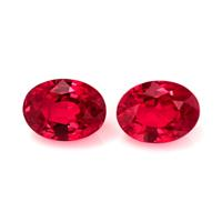 2.09&nbsp;Ct.Tw.Total Carat Weight Ruby Pair from Burma (Myanmar) Video