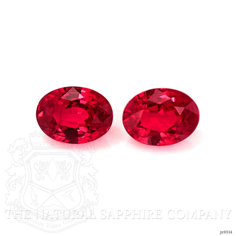 2.09 Ct.Tw. Ruby Pair from Burma (Myanmar)
