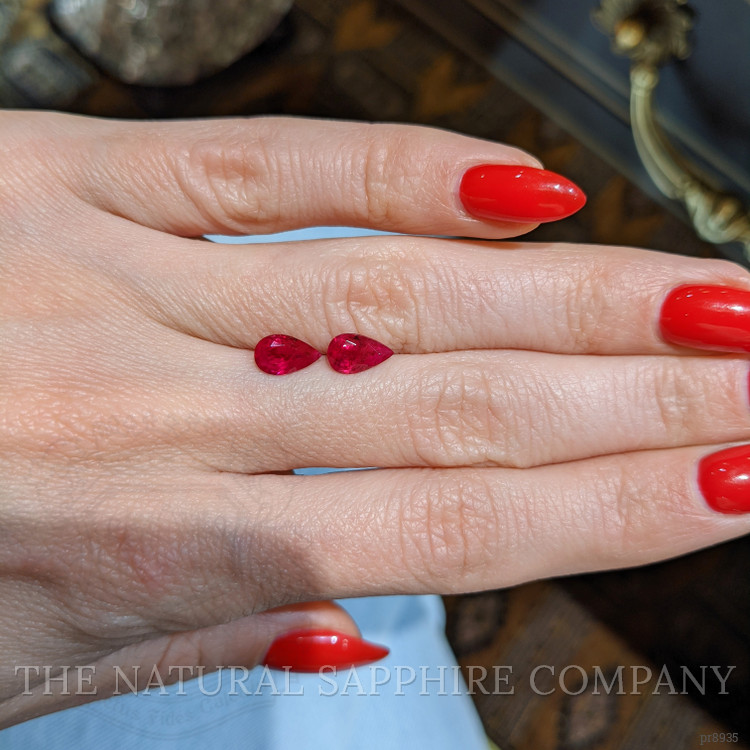 1.89 Ct.Tw. Ruby Pair from Burma (Myanmar)