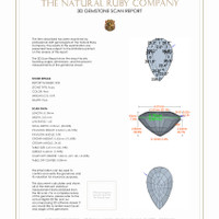 1.89 Ct.Tw.Total Carat Weight Ruby Pair from Burma (Myanmar) 3 D Scan Report