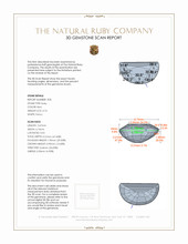 1.35&nbsp;Ct.Tw.Total Carat Weight Ruby Pair from Burma (Myanmar) 3 D Scan Report