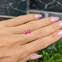 0.82&nbsp;Ct.Tw.Total Carat Weight Ruby Pair from Burma (Myanmar) Life Style