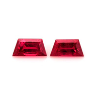 0.78&nbsp;Ct.Tw.Total Carat Weight Ruby Pair from Burma (Myanmar) Video