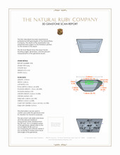 0.78&nbsp;Ct.Tw.Total Carat Weight Ruby Pair from Burma (Myanmar) 3 D Scan Report