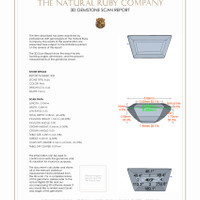 0.78 Ct.Tw.Total Carat Weight Ruby Pair from Burma (Myanmar) 3 D Scan Report