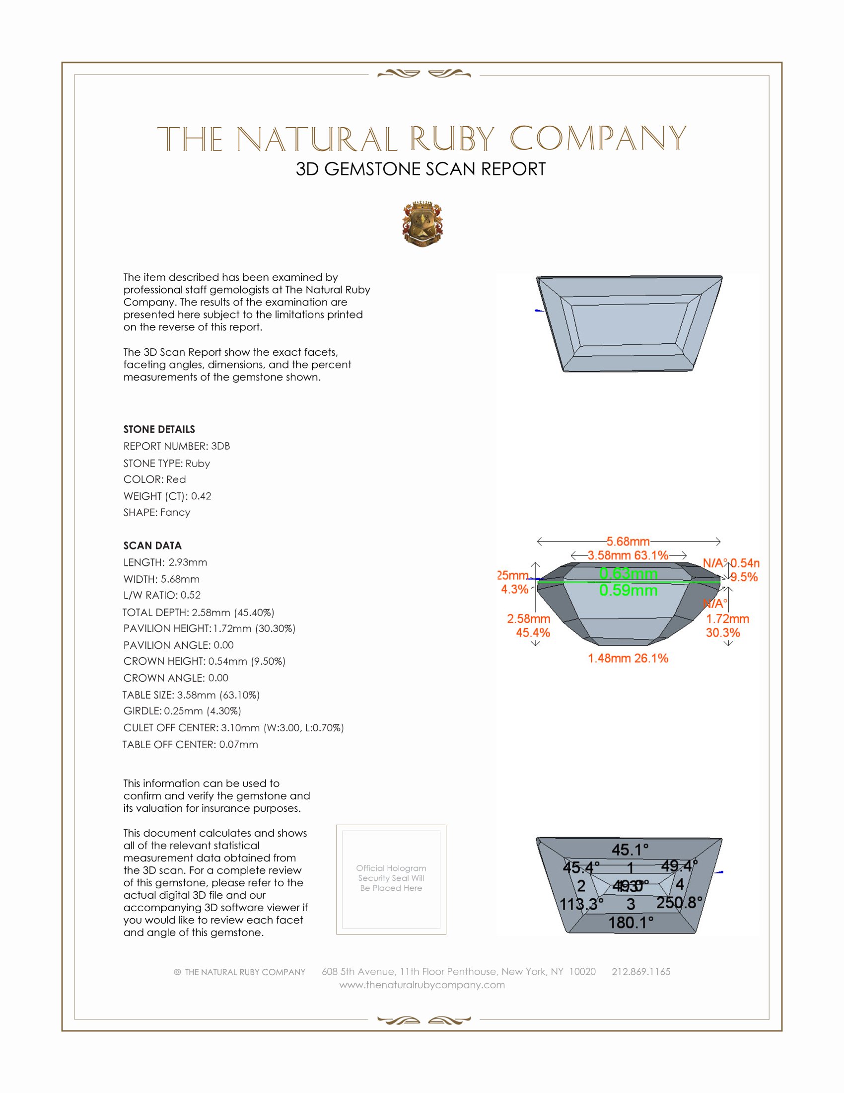0.78 Ct.Tw. Ruby Pair from Burma (Myanmar)