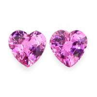 1.32&nbsp;Ct.Tw.Total Carat Weight Pink Sapphire Pair from Ceylon (Sri Lanka) Video