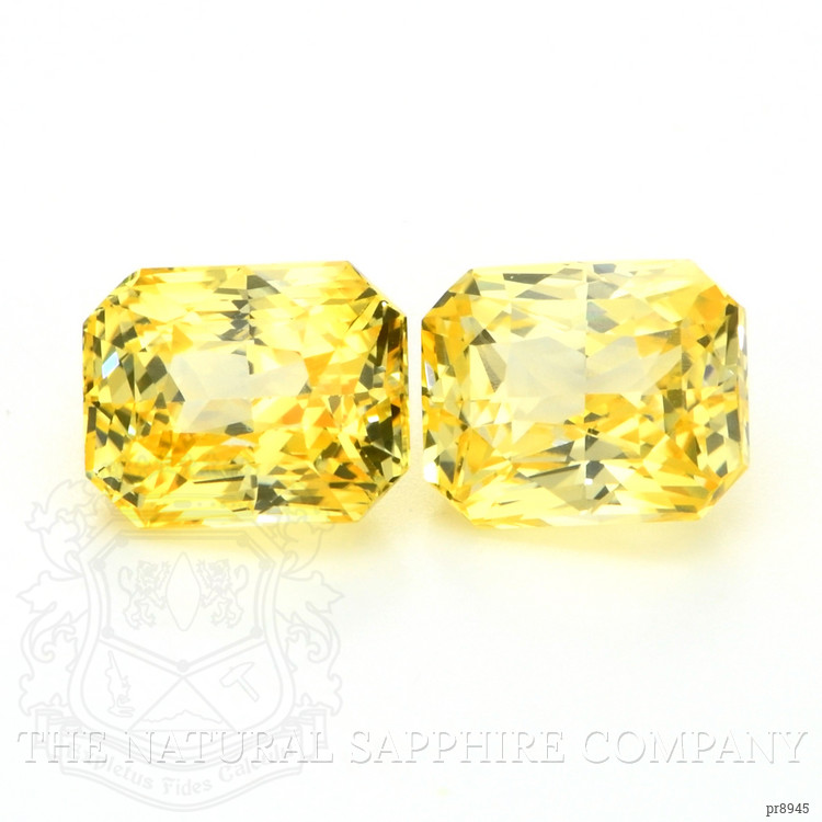 4.13 Ct.Tw. Yellow Sapphire Pair from Ceylon (Sri Lanka)
