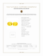2.29 Ct.Tw.Total Carat Weight Yellow Sapphire Pair from Ceylon (Sri Lanka) Scan Report