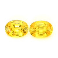 2.29&nbsp;Ct.Tw.Total Carat Weight Yellow Sapphire Pair from Ceylon (Sri Lanka) Video