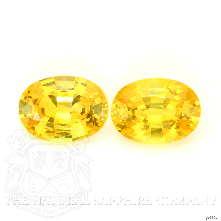 2.29 Ct.Tw. Yellow Sapphire Pair from Ceylon (Sri Lanka)