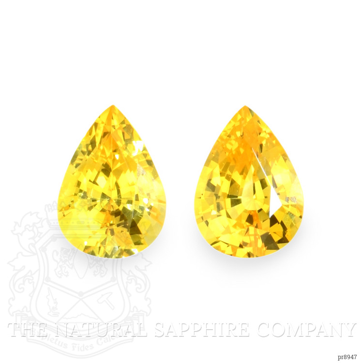 1.67 Ct.Tw. Yellow Sapphire Pair from Ceylon (Sri Lanka)