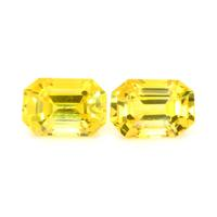 1.41&nbsp;Ct.Tw.Total Carat Weight Yellow Sapphire Pair from Ceylon (Sri Lanka) Video