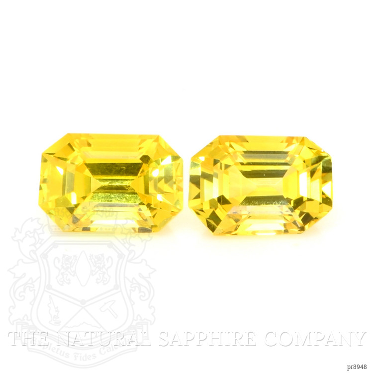 1.41 Ct.Tw. Yellow Sapphire Pair from Ceylon (Sri Lanka)