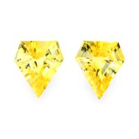 0.56&nbsp;Ct.Tw.Total Carat Weight Yellow Sapphire Pair from Ceylon (Sri Lanka) Video