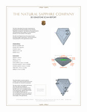 0.56&nbsp;Ct.Tw.Total Carat Weight Yellow Sapphire Pair from Ceylon (Sri Lanka) 3 D Scan Report