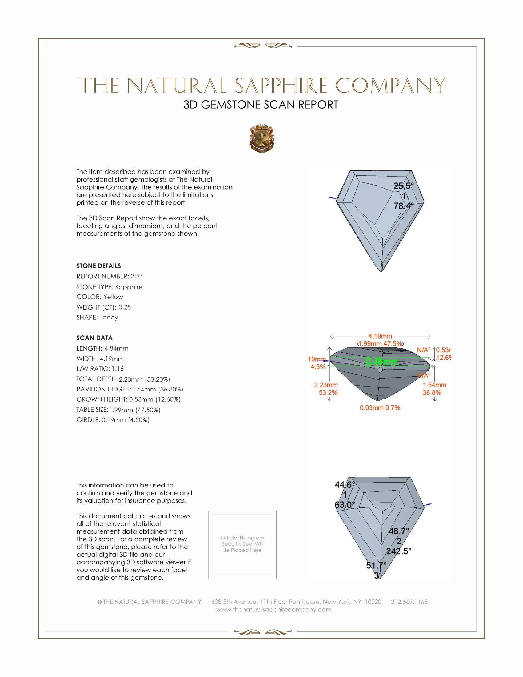 0.56 Ct.Tw. Yellow Sapphire Pair from Ceylon (Sri Lanka)