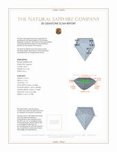 0.56&nbsp;Ct.Tw.Total Carat Weight Yellow Sapphire Pair from Ceylon (Sri Lanka) 3 D Scan Report