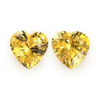 1.11&nbsp;Ct.Tw.Total Carat Weight Yellow Sapphire Pair from Ceylon (Sri Lanka) Video