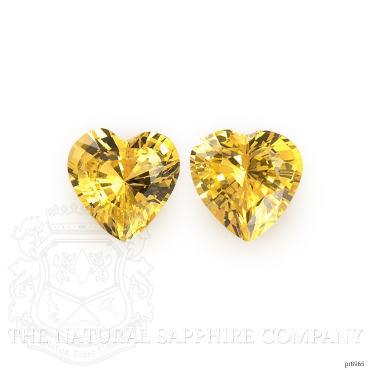 1.11 Ct.Tw. Yellow Sapphire Pair from Ceylon (Sri Lanka)
